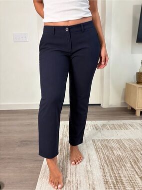 Michael Kors Navy Straight Leg Pants